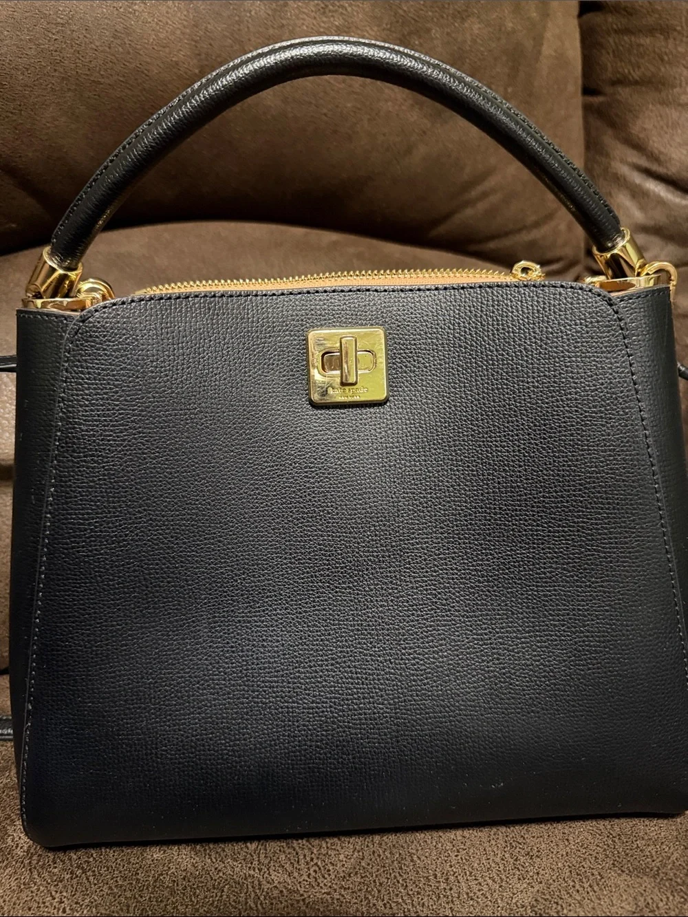 kate spade Black phoebe medium top handle satchel